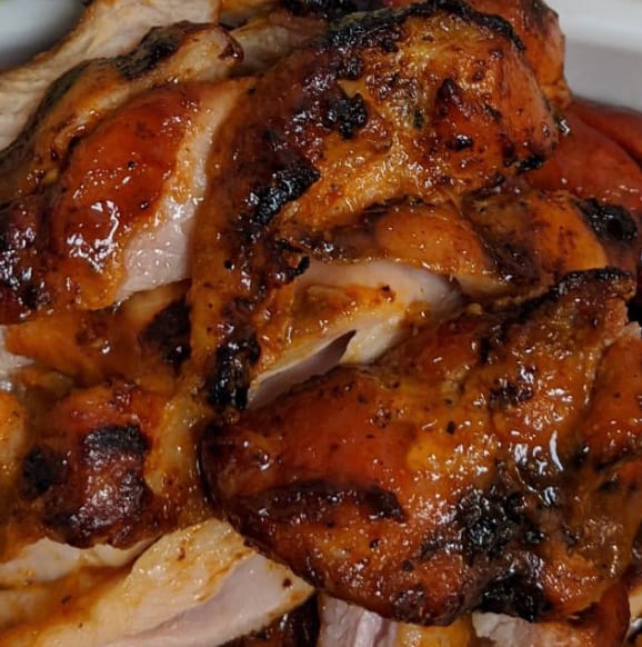 Smoked Chicken Thighs (Boneless and Skinless).