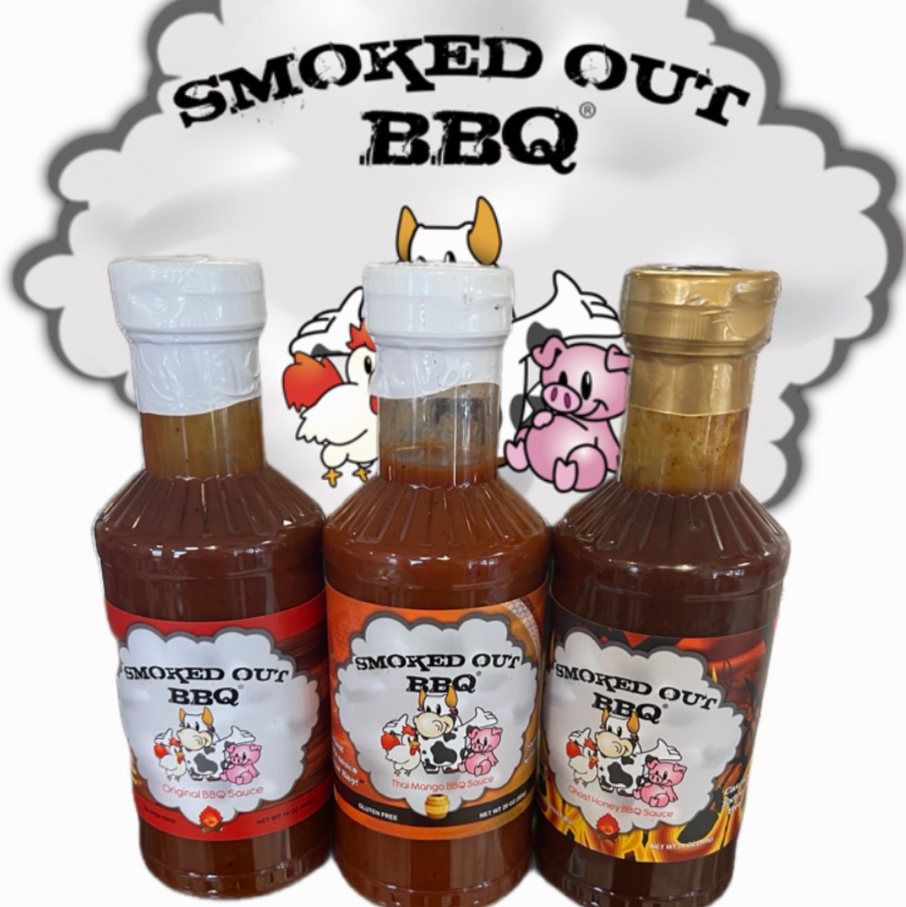 Original Pineapple BBQ Sauce Bottle.
