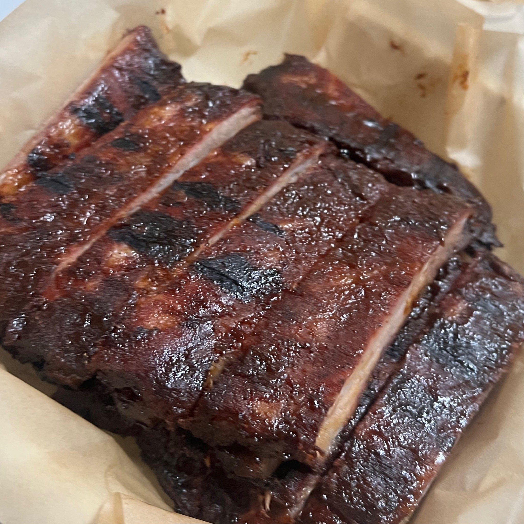 Smoked Pork Ribs (St. Louis Cut).