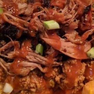Pulled Pork Chili Cheese Tots